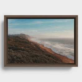 Fort Funston Park in San Francisco, California Framed Canvas