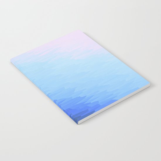 Blue Texture Ombre Notebook