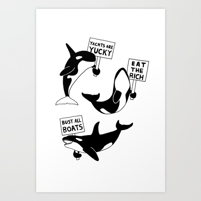 Orca Uprising Protest Art Print