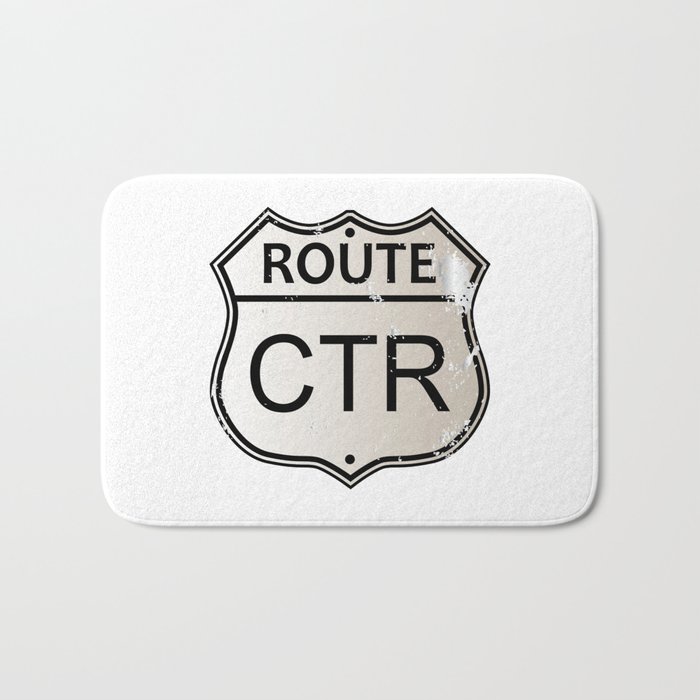CTR Highway Sign Bath Mat