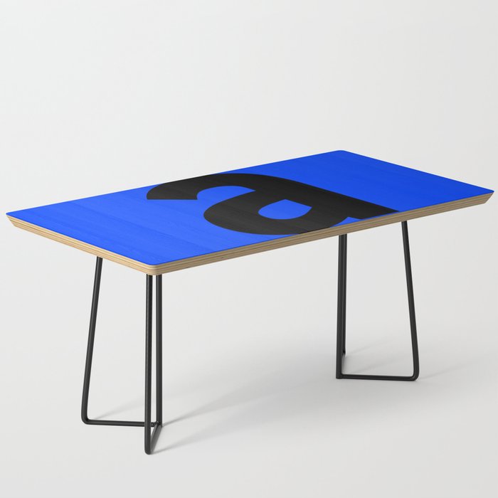 letter A (Black & Blue) Coffee Table