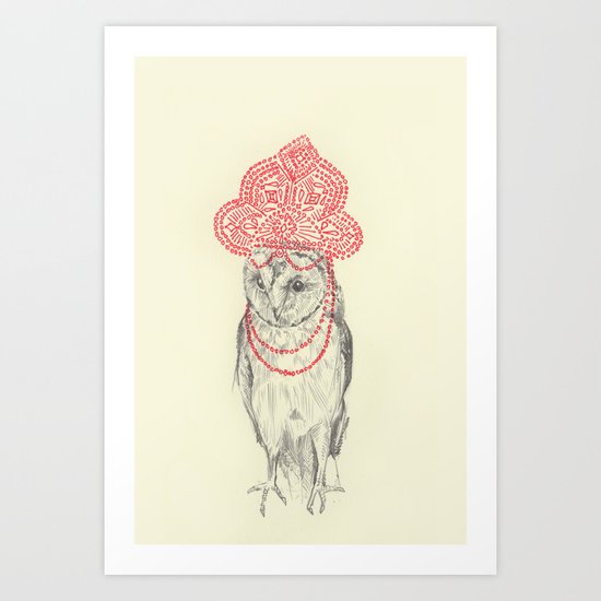 Owl Art Print