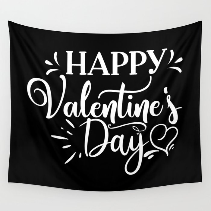 Happy Valentine's Day Wall Tapestry