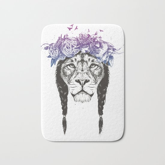 King of lions Bath Mat