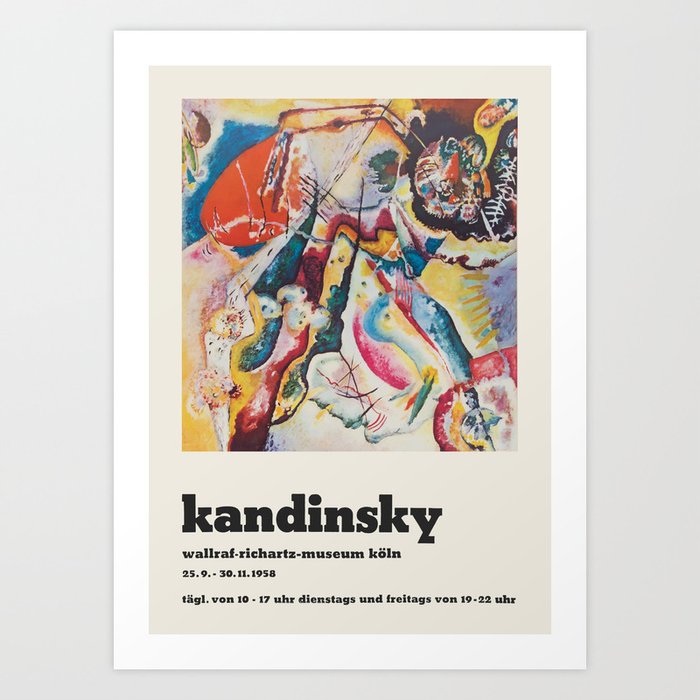Wassily Kandinsky - Exhibition poster Art Print