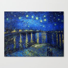 Starry Night Over the Rhone by Vincent van Gogh Canvas Print