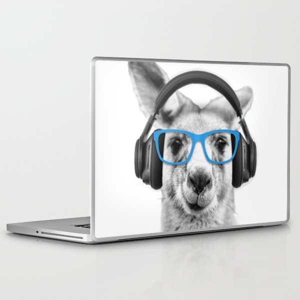 Cute Dog, Headphones and glasses iPhone Skin by Revolutionaus