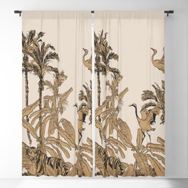 the jungle life Blackout Curtain
