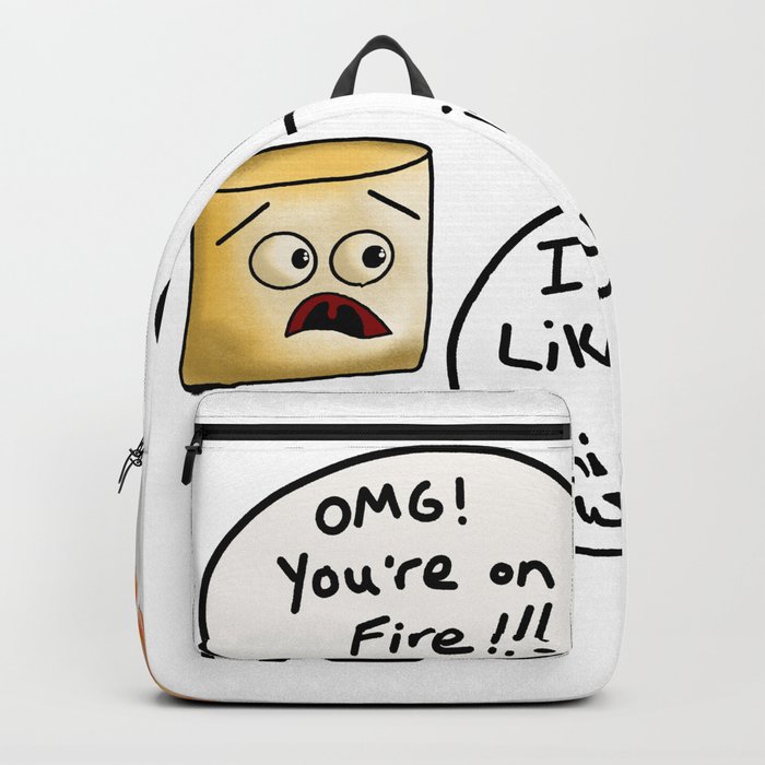 Marshmallow sales man backpack