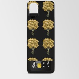 Glittery Gold Disco Ball Balloons Android Card Case