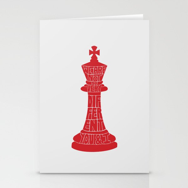 We Are Not So Very Different -Tinker Tailor Soldier Spy Stationery Cards