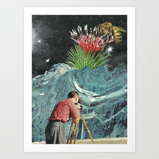 Spaceflower Art Print