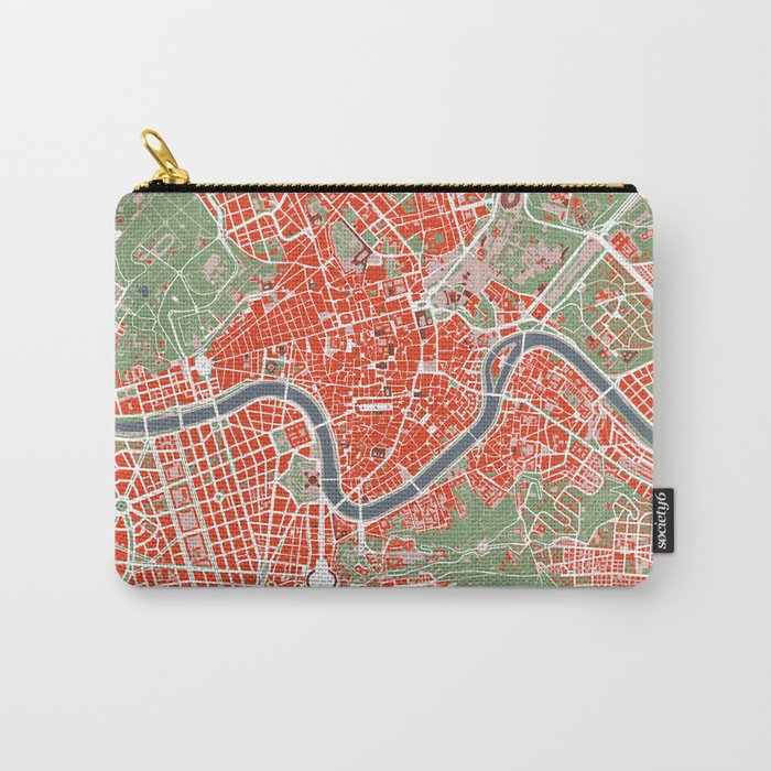 Rome city map classic Carry-All Pouch