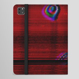 Red liquid wave iPad Folio Case