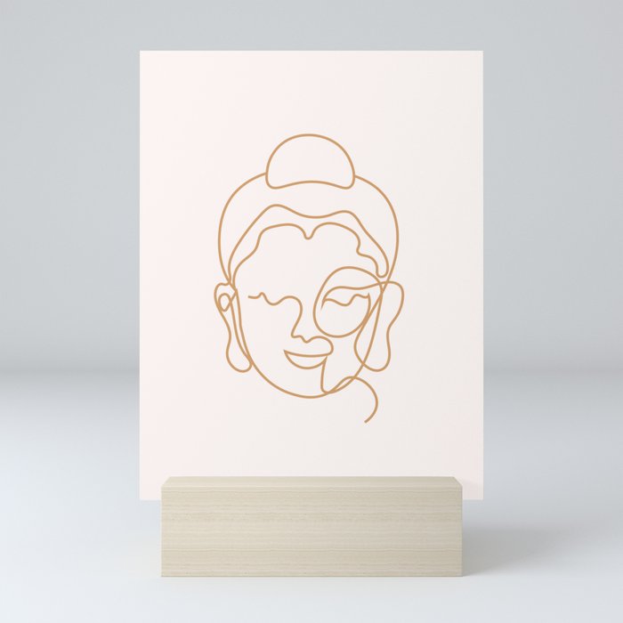 Buddha Lined Edition Zero Mini Art Print