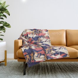 Tropical Forest Camo Throw Blanket