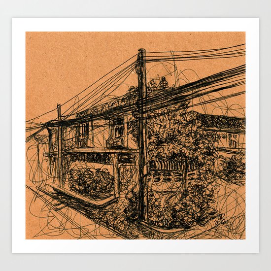 Power Lines Art Print