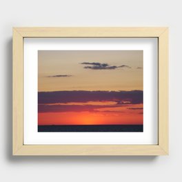 North Fork Sunset Recessed Framed Print