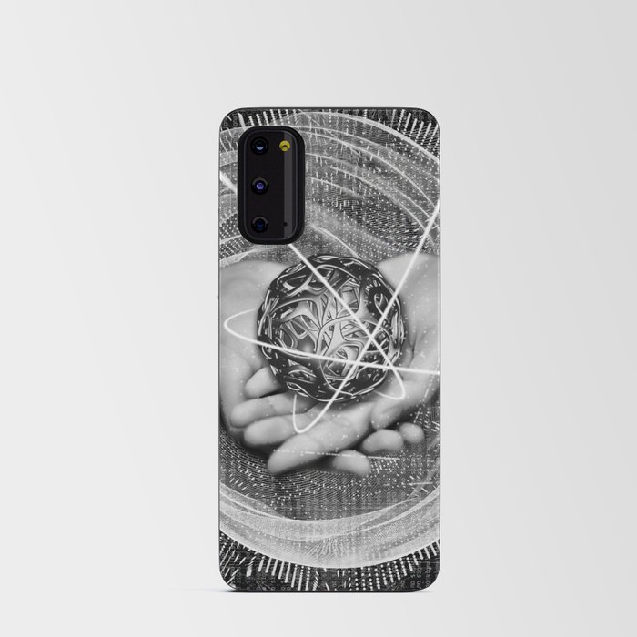 Art 002 Central black and white composition. Android Card Case