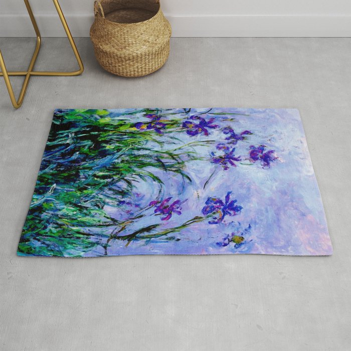 Monet "Lilac Irises" Rug
