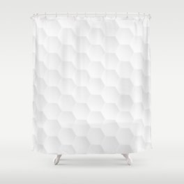 Hexagon abstract pattern Shower Curtain