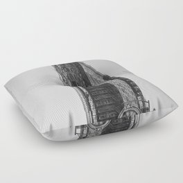 NYC Black and White Architecture Floor Pillow