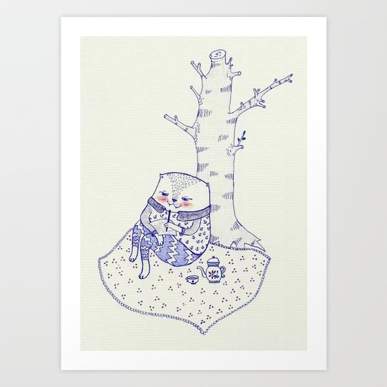 the tree. Art Print