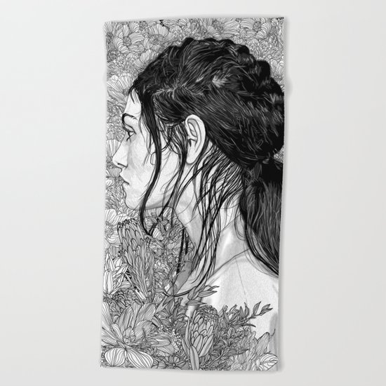 Love is in Beauty and Chaos Beach Towel