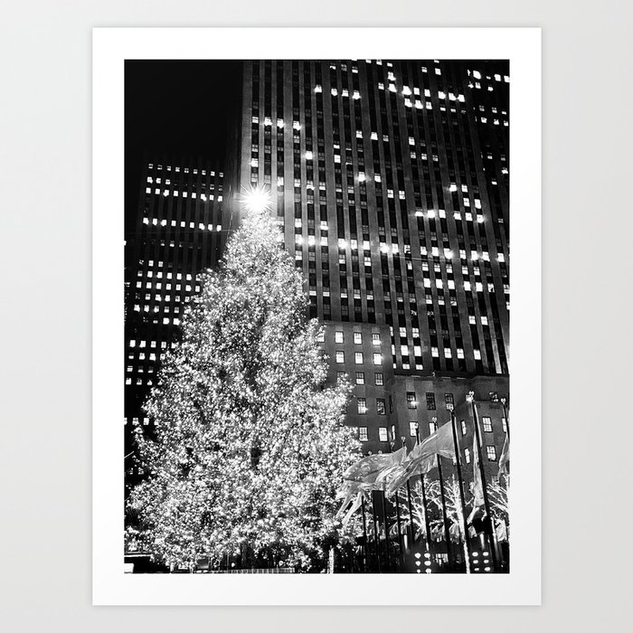 Rockefeller Christmas Tree Art Print