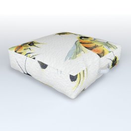 All About Bees Outdoor Floor Cushion