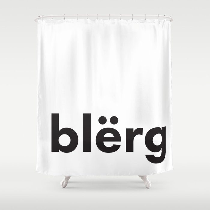blerg Shower Curtain