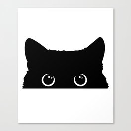 Peeking Cat  Canvas Print