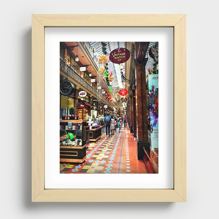 Strand Arcade Sydney Recessed Framed Print