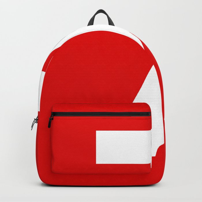 Number 7 (White & Red) Backpack