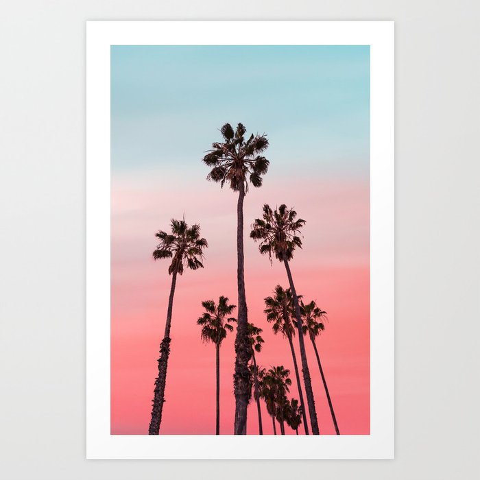 California Sunset Art Print
