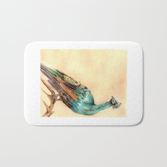 Peacock Bath Mat