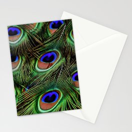peacock feathers Stationery Card