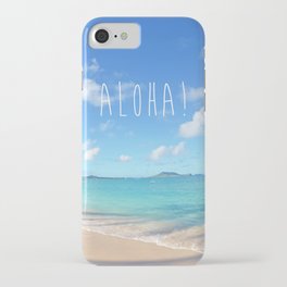 Lanikai Aloha v2 iPhone Case