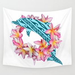 AlohaMish Release the Dolphin Wall Tapestry