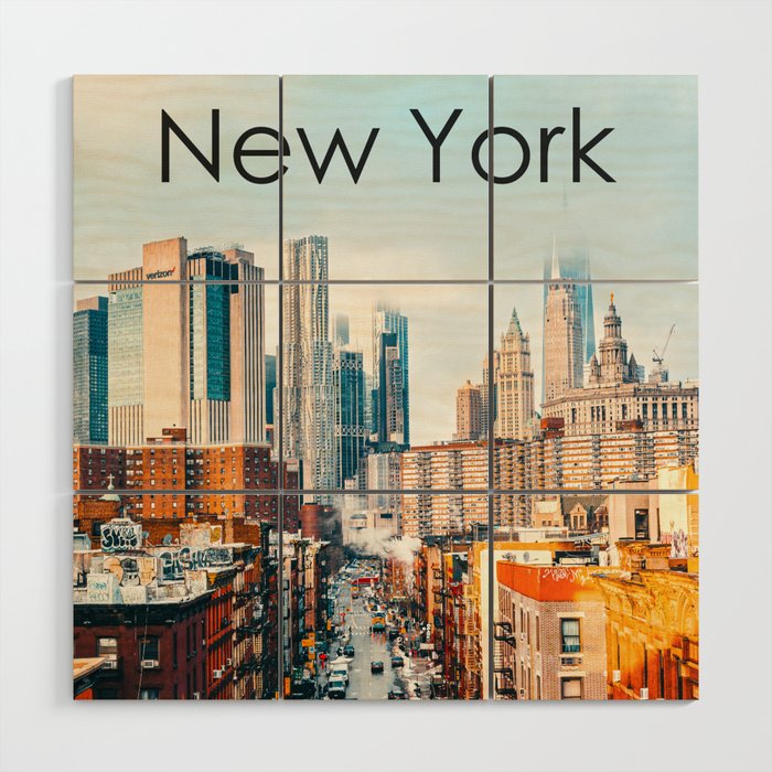 New York City | Manhattan Skyline Views Wood Wall Art