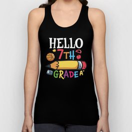 Hello 7th Grade Back To School Unisex Tank Top