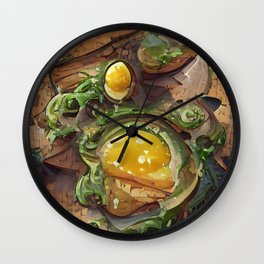 Avocado Toast Wall Clock