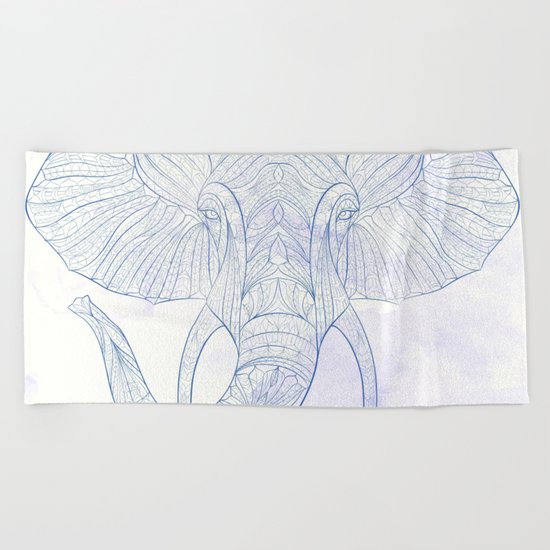 Ethnic Elephant Beach Towel