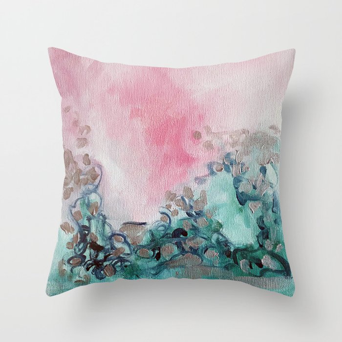 Whimsical Wave Throw Pillow