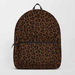 Leopard Print - Dark Backpack | Leopard, Feline, Skin, Digital, Endangered, Prints, Forms, Graphicdesign, Trend2019, Brown 