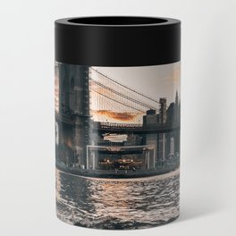 Brooklyn Bridge and Manhattan skyline Can Cooler