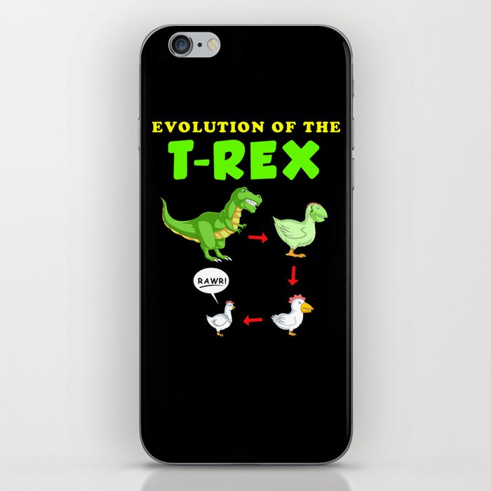 evolution of the trex iPhone Skin