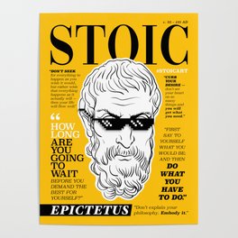 Stoic. Epictetus Poster