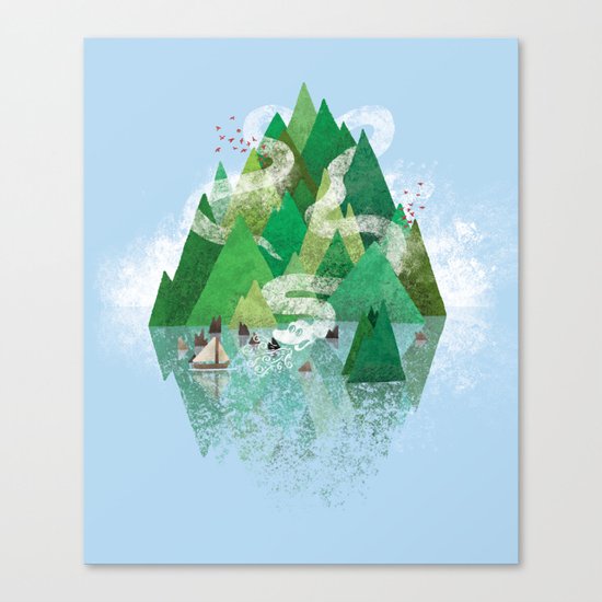 Mysterious Island Canvas Print