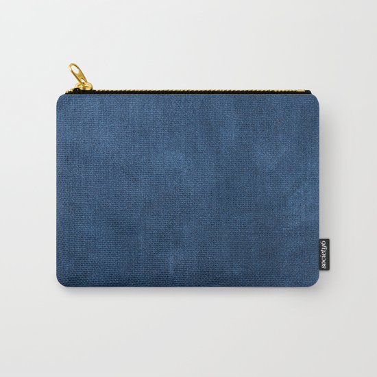 Blue leather texture Carry-All Pouch